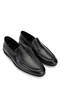 Men's Genuine Leather Black Loafer Shoes - 2