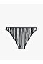 Matte Striped Bikini Bottom - 2