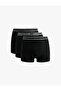 Cotton Printed Waist Detailed 3-Piece Boxer Set