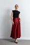 Women's High Waist Satin Skirt 2121