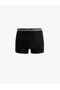 Cotton Printed Waist Detailed 3-Piece Boxer Set - 3