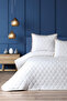 Vita 3 Piece Bedspread Set – Double, Fiber Filled, Flounced Pillowcases - 2