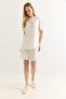 Oysho printed soft-touch shorts tracksuit set - white