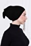 Practical Tube Bonnet Black Snap-On - Non-Slip Front Seamless Women's Hijab Ready Underwear Bonnet - 2