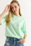 Oversize Two Thread Tshirt Water Green