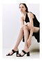 Mr39 Mira Belle - Elegant Banded Black Heeled Slippers