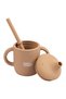 Stage 2 Silicone Trainer Cup with Handles for Kids, Blush - 5
