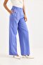 High Waist Wide Leg Trousers Lilac - 4