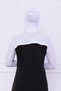 Turtleneck Neck Collar Oversleeve White - Lycra Stand Collar Women's Body Hijab Crop Bolero - 6