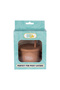 BabiesBasic Multi Purpose 2 in 1 Silicone Cup with Straw or a Snack Lid - Brown - 5