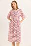 Pocket Belt Detailed Slit Woven Linen Dress White - 2