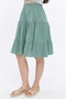 100% Cotton Fabric Midi Shorts Skirt - 4