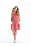Red Square Collar Plaid Girls' Dress from Giyçık Store