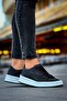 Lace-Up Men's Casual Shoes Black - 5