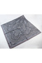 120X120 Ethnic Pattern Oversized Scarf Cotton Scarf Oversized Vintage Scarf Gray - 2