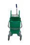 Mop Bucket & Deluxe Down-Press Wringer - 360-Degree Rotating Swivel Wheels 20 Liters - Green - 3