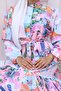 Patterned Hijab Dress Lilac 569 - 3