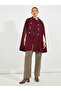 Oversized Longline Wool Like Cape Coat - 2