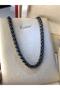 Spiga Model Black Finish • in Light Box Steel Necklace Gift for Lover • Wife • Dad - 4