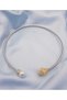 Xuping Steel Lion V Pearl Detailed Stylish Design Gift Necklace for Lover, Mother, Friend, Choker - 2