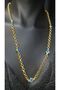 Eye Beaded Gold Design V Appearance Sweetheart, 316 L Rope Stainless Necklace for Mother, Wife, Friend - 2