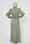 Stone Embroidered Hijab Evening Dress - 7
