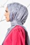 شال جاكار بنمط كبير على شكل مربعات - 5