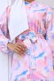 Patterned Hijab Dress Blue 573 - 3