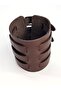 Genuine Leather 3 Belts Wide Ottoman Janissary Bracelet - 6