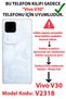 Vivo V30 Compatible Red Hearts Design Transparent Silicone Case - 2