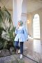 Elastic waist gathered kimono tunic - 3