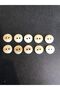 White Look Button Polyester Button 20 Sizes Plain Button - Pack of 10 Buttons