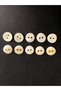 White Look Button Polyester Button 20 Sizes Plain Button - Pack of 10 Buttons - 2