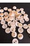 White Look Button Polyester Button 20 Sizes Plain Button - Pack of 10 Buttons - 3
