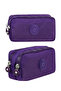 Crinkle Fabric Double Compartment Pencil Holder Pencil Case