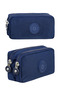 Crinkle Fabric Double Compartment Pencil Holder Pencil Case