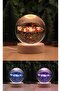 مجموعة هدايا مصباح LED من الزجاج الكريستالي USB ثلاثي الأبعاد RGB سديم جالاكسي النظام الشمسي
