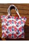Women's Beach Bag with Rope Drawstring, Patterned, Zippered and Lined (45 X 40 cm) - 6