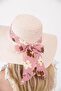Women's Lna Powder Flower Detailed Straw Hat - 5