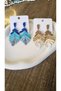 Leaf Wicker Earrings - 2