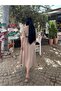 Beige Double Breasted Midi Straight Belted Dress - 2