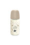 Glass Baby Feeding Bottle with Medium Flow Physiological Teat,+3 Months 240ml - 2