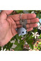 Sea Rhino Keychain – Knitted Figure |   Amigurumi Style Sea Themed Bag Ornament Handmade Accessory - 3
