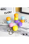 سلسلة مفاتيح BlueSwitch Macaron – مزودة بلوحة مفاتيح ميكانيكية، مزيل للتوتر، ملحق Clicky Mini - 4