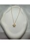 Gold Color Zircon Stone Star Model Steel Necklace