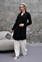 Flowy Black Long Shirt Tunic - 5