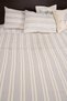 100% Cotton Hand-Woven King Size - Attached Duvet Cover Set Double 270 X 270 cm - Blue Striped - 3
