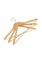 Wooden Hangers 3 Pack Wooden Suit Hanger Non-Slip Cloth Hangers - 8