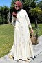 Süreyya Striped Shirt Dress Brown - 7