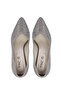 Women's Genuine Leather Stone Suede Heeled Shoes - 6